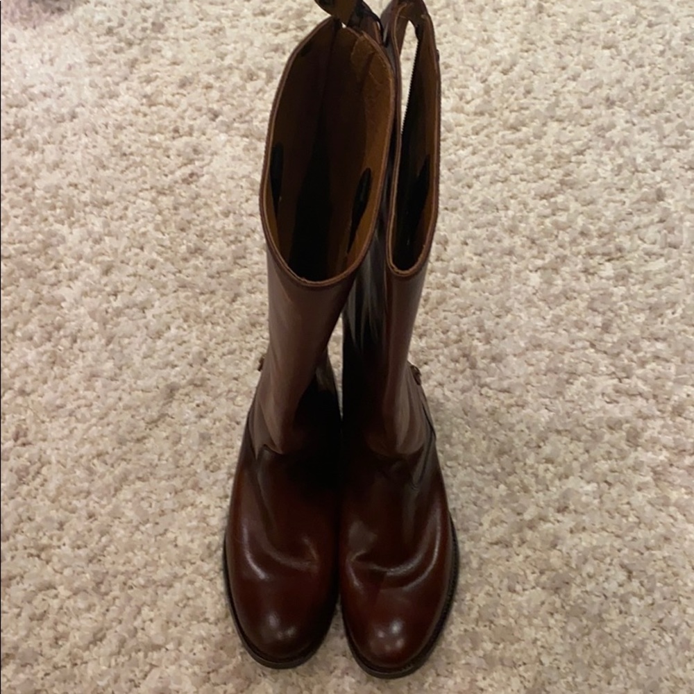 New WOT brown FRYE Riding boots, extended calf 8.5
